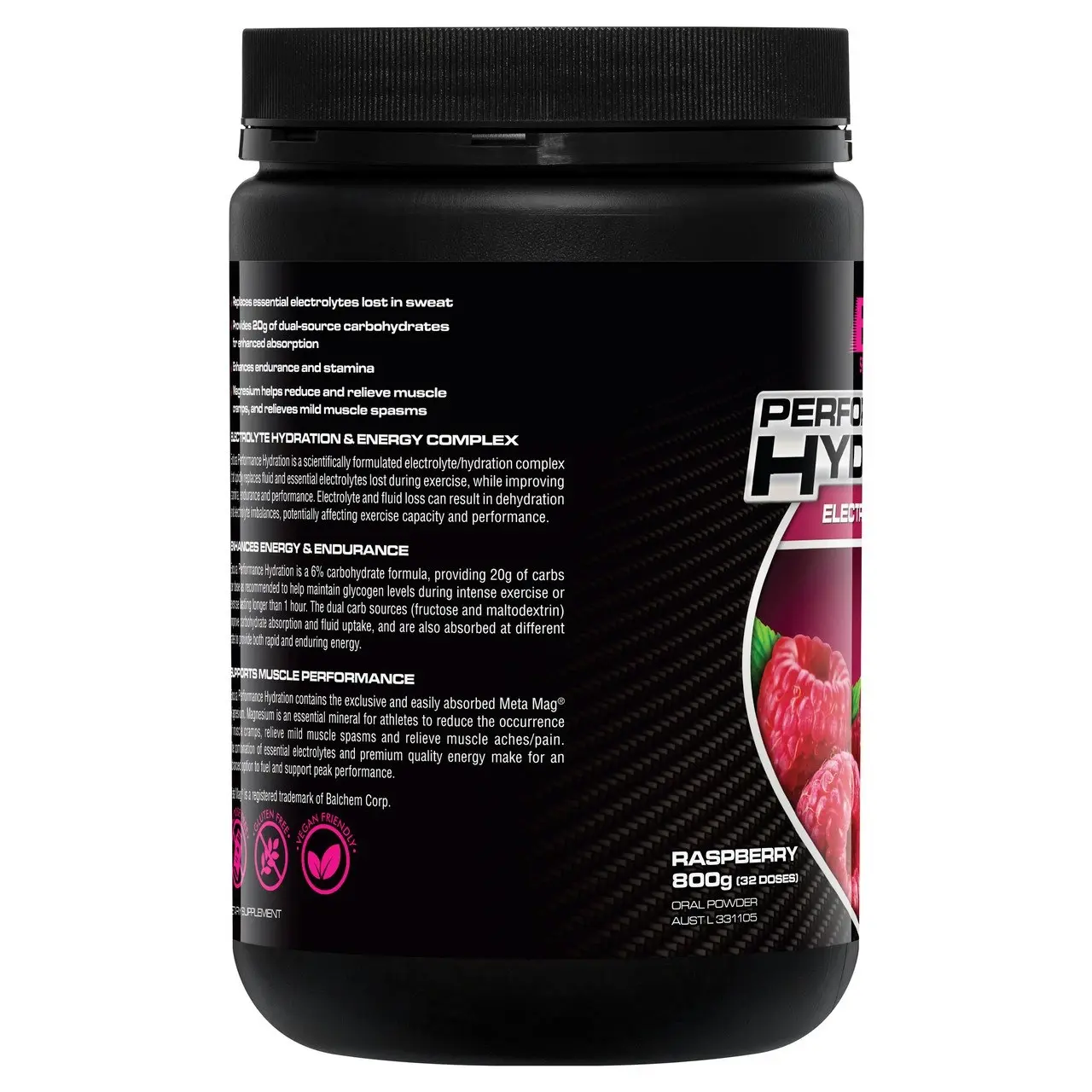 Endura Performance Hydration Raspberry 800g