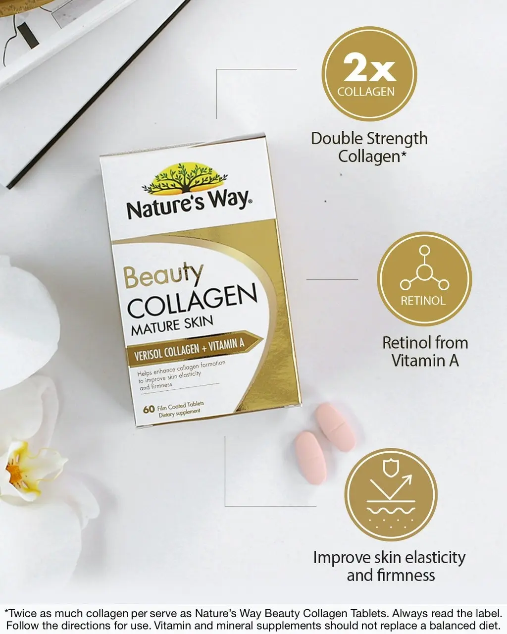 Nature's Way Beauty Collagen Mature Skin 60 Tablets