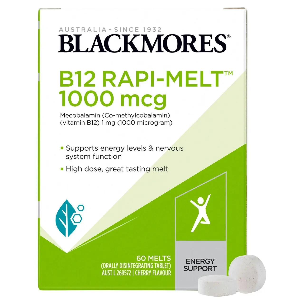 Blackmores B12 Rapi Melt 1000 mcg 60 Melts