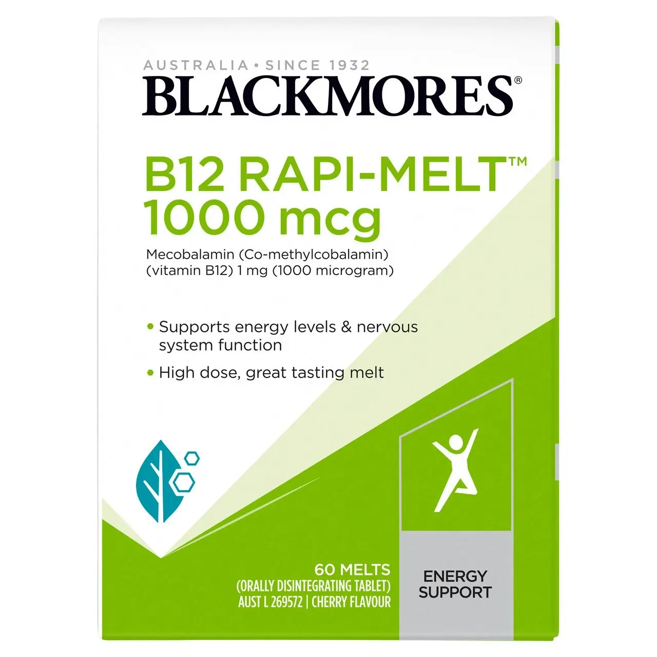 Blackmores B12 Rapi Melt 1000 mcg 60 Melts