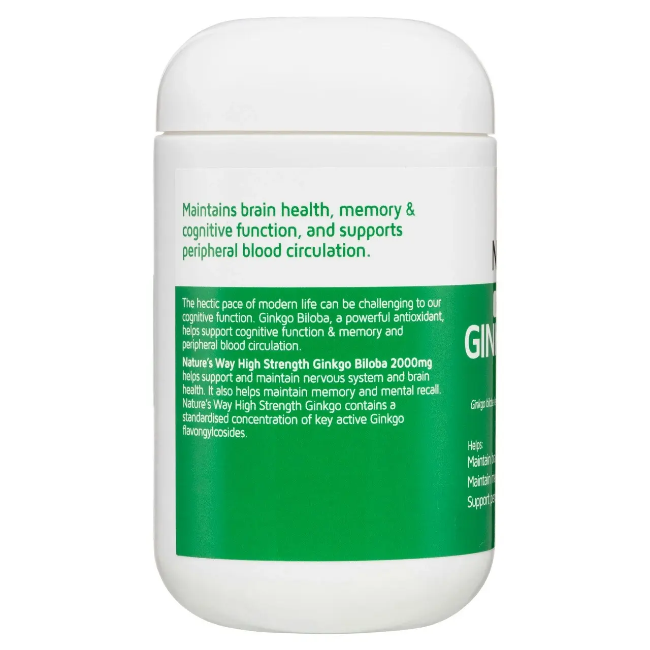 Nature's Way Ginkgo 2000 Brain & Memory Tablets 120