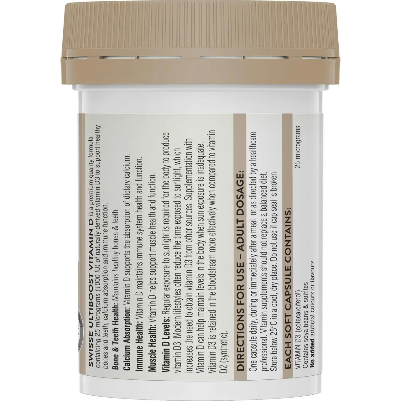 Swisse Ultiboost Vitamin D 60 Capsules