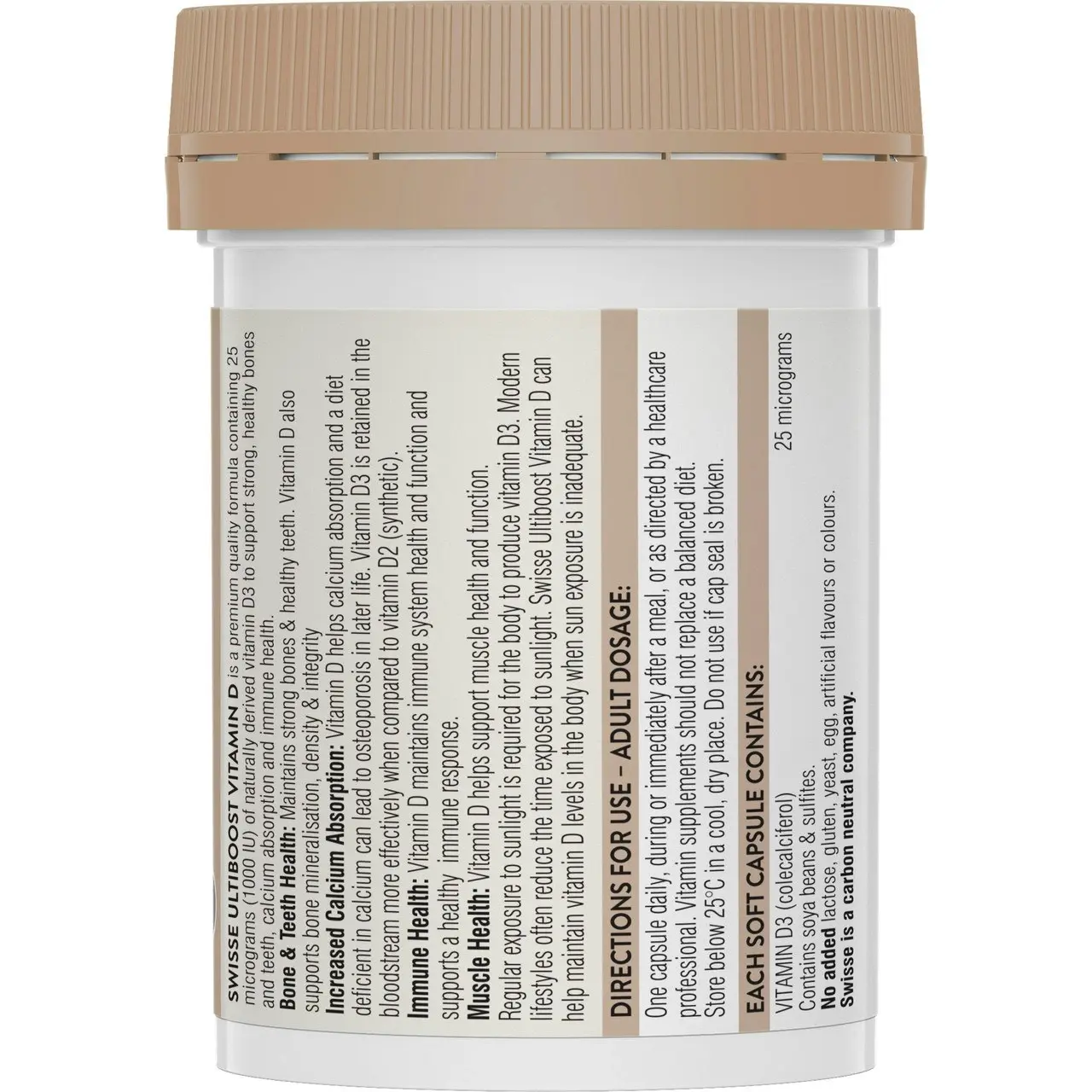 Swisse Ultiboost Vitamin D 60 Capsules