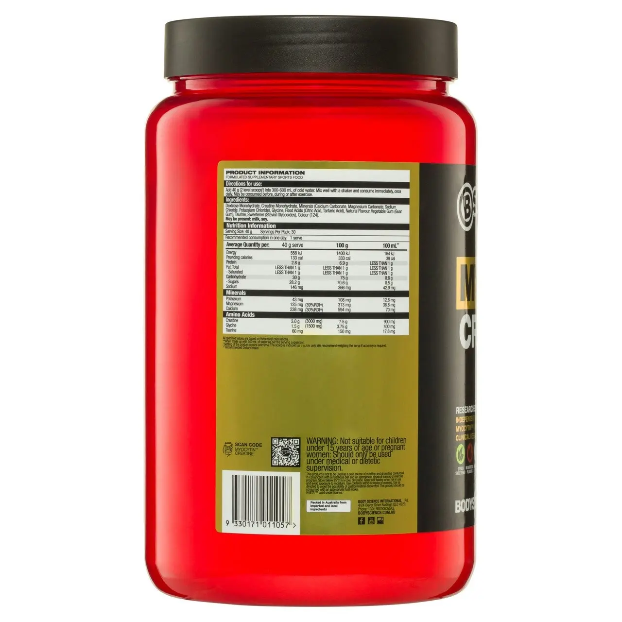 BSc Myocytin Creatine Raspberry 1.2kg