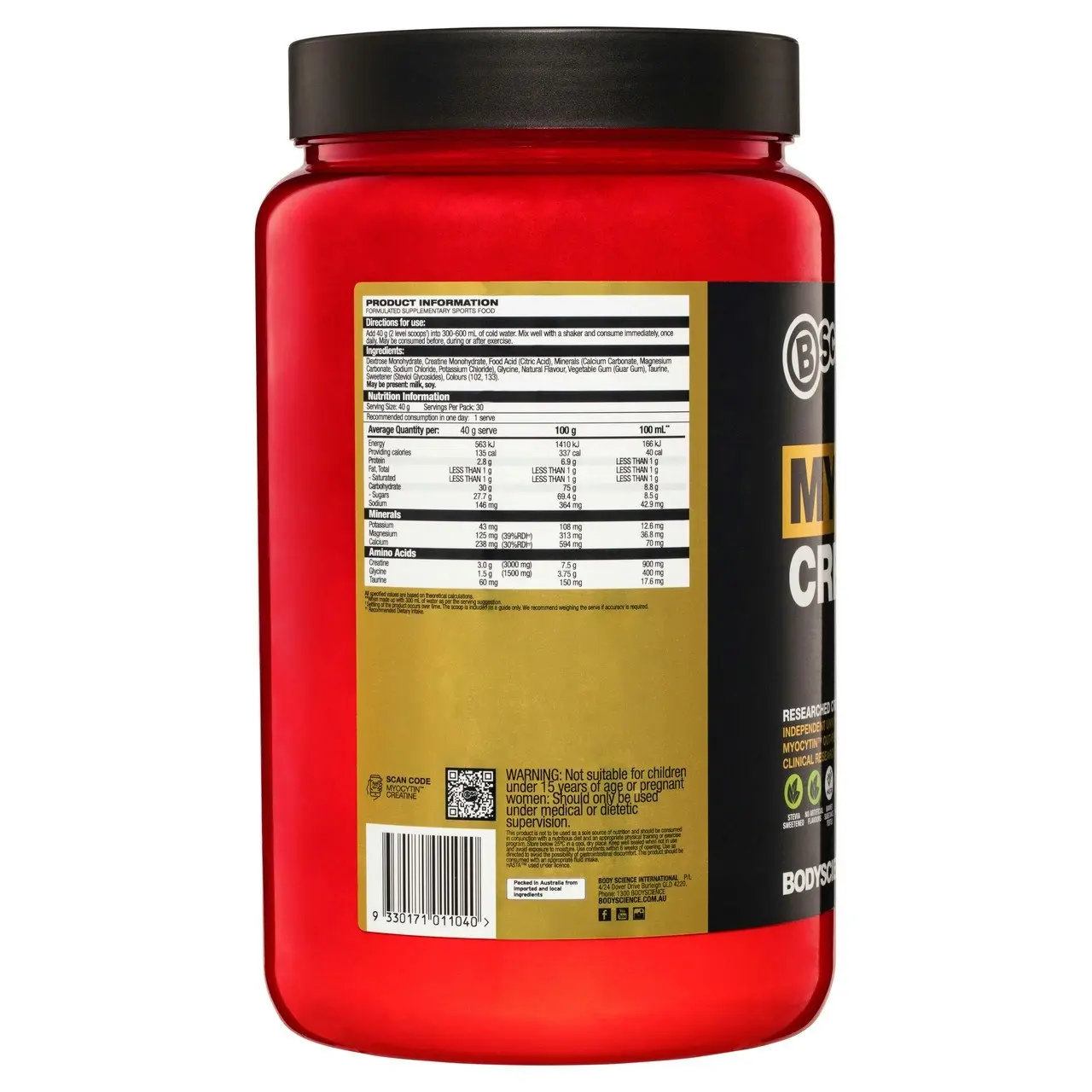 BSc Myocytin Creatine Lemon Lime Flavour 1.2kg