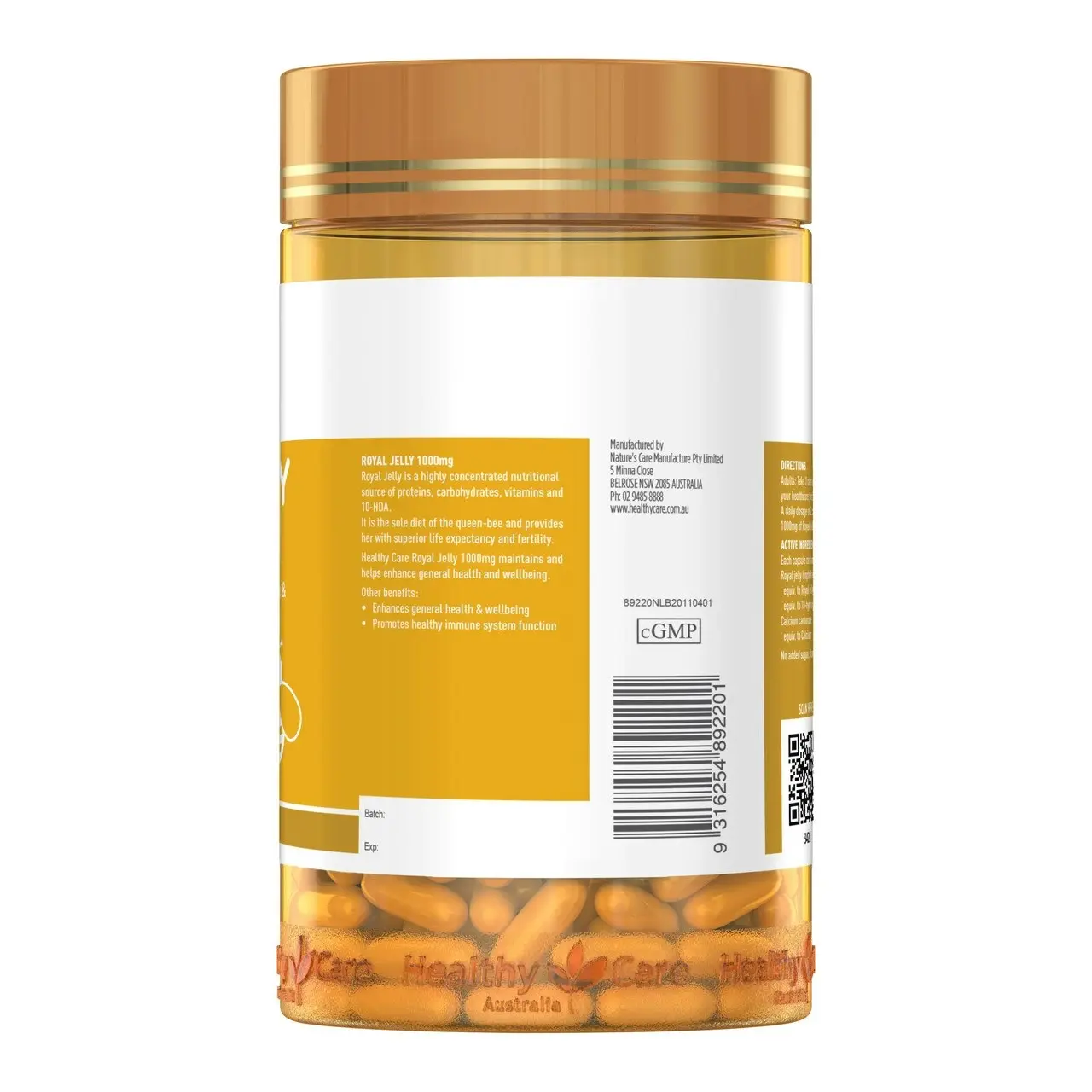 Healthy Care Royal Jelly 365 Capsules