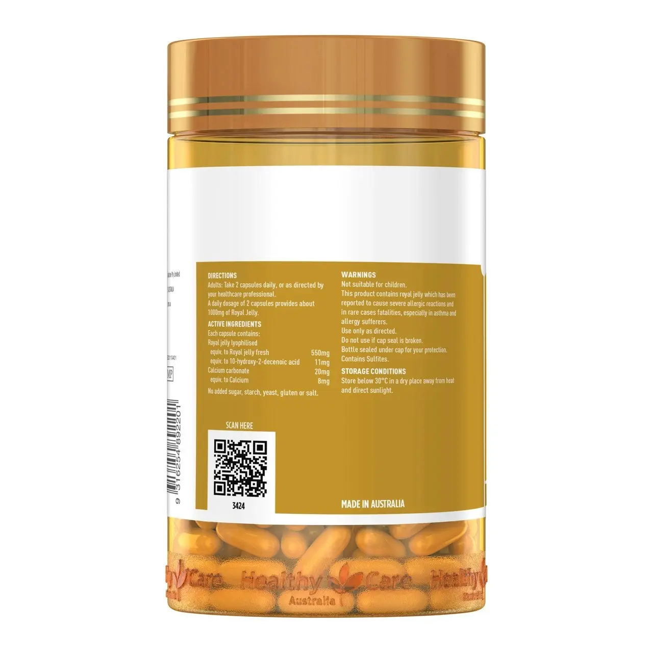 Healthy Care Royal Jelly 365 Capsules