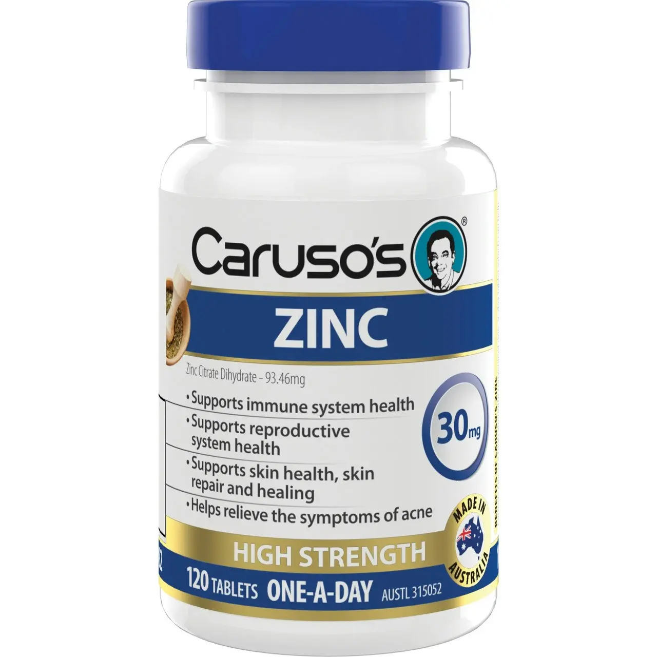 Caruso's Zinc 120 Tablets