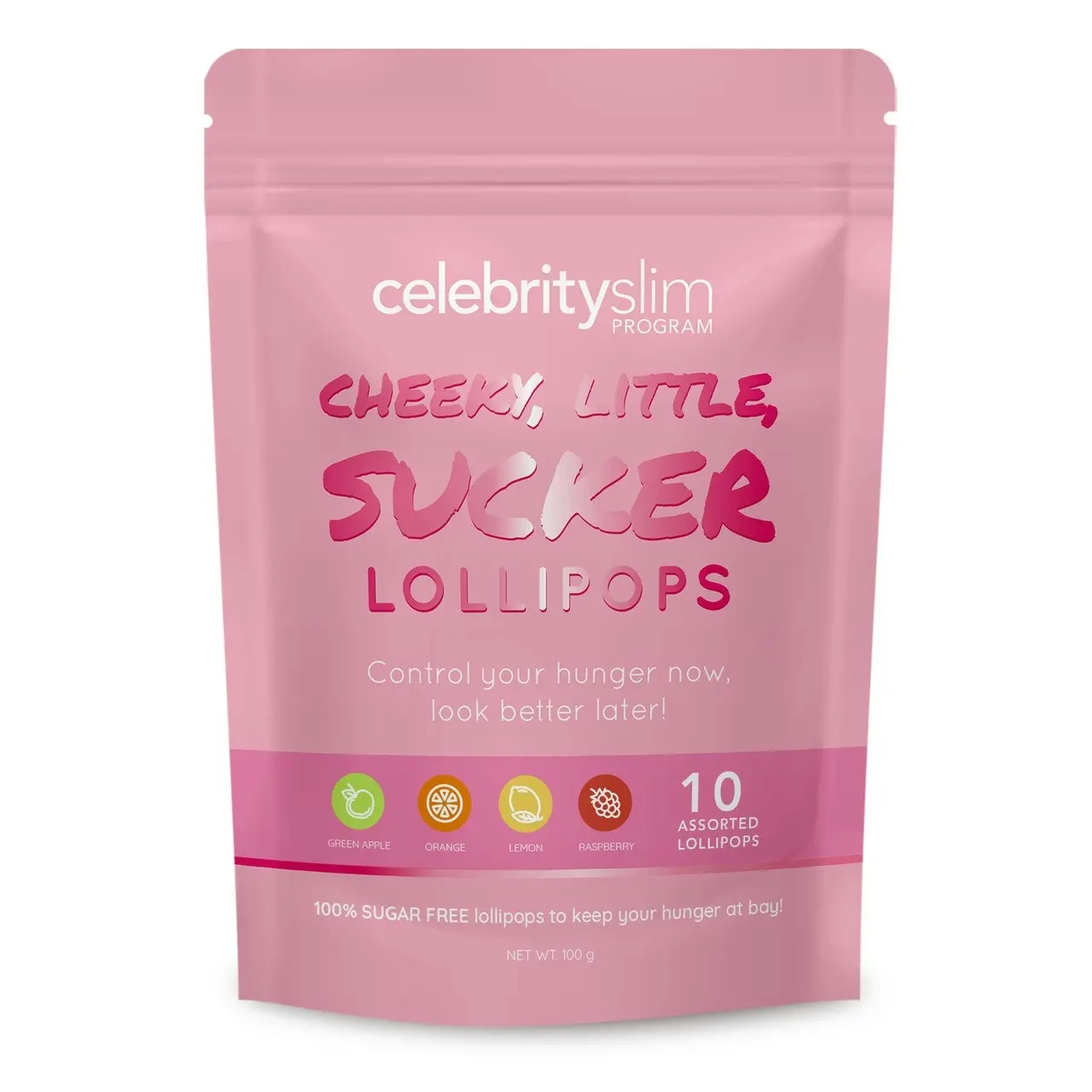 Celebrity Slim Cheeky Little Sucker Lollipop 10x10g