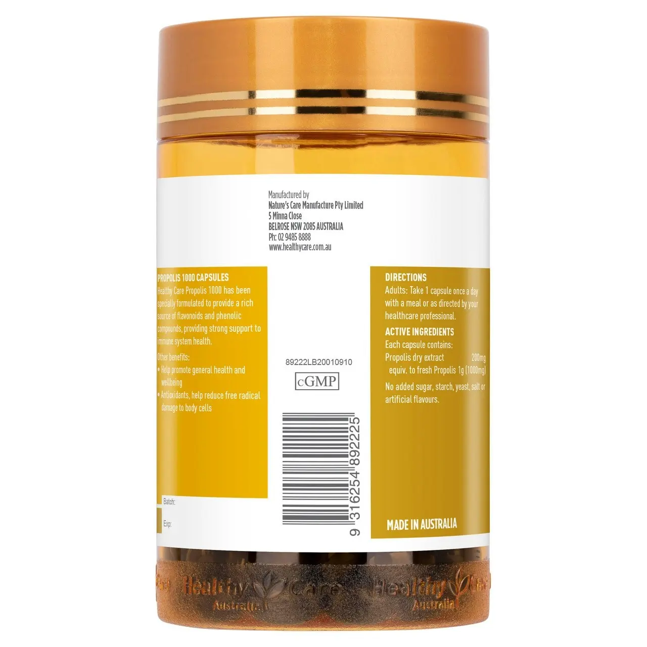 Healthy Care Propolis 1000 200 Capsules