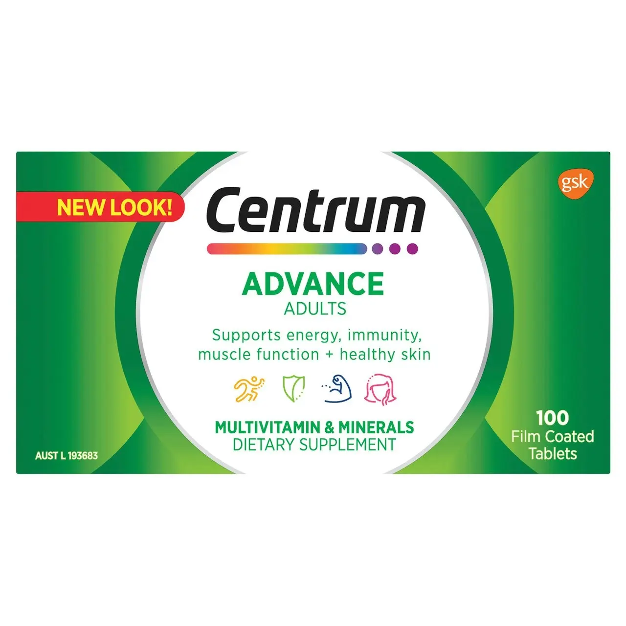 Centrum Advance Adults 100 Tablets