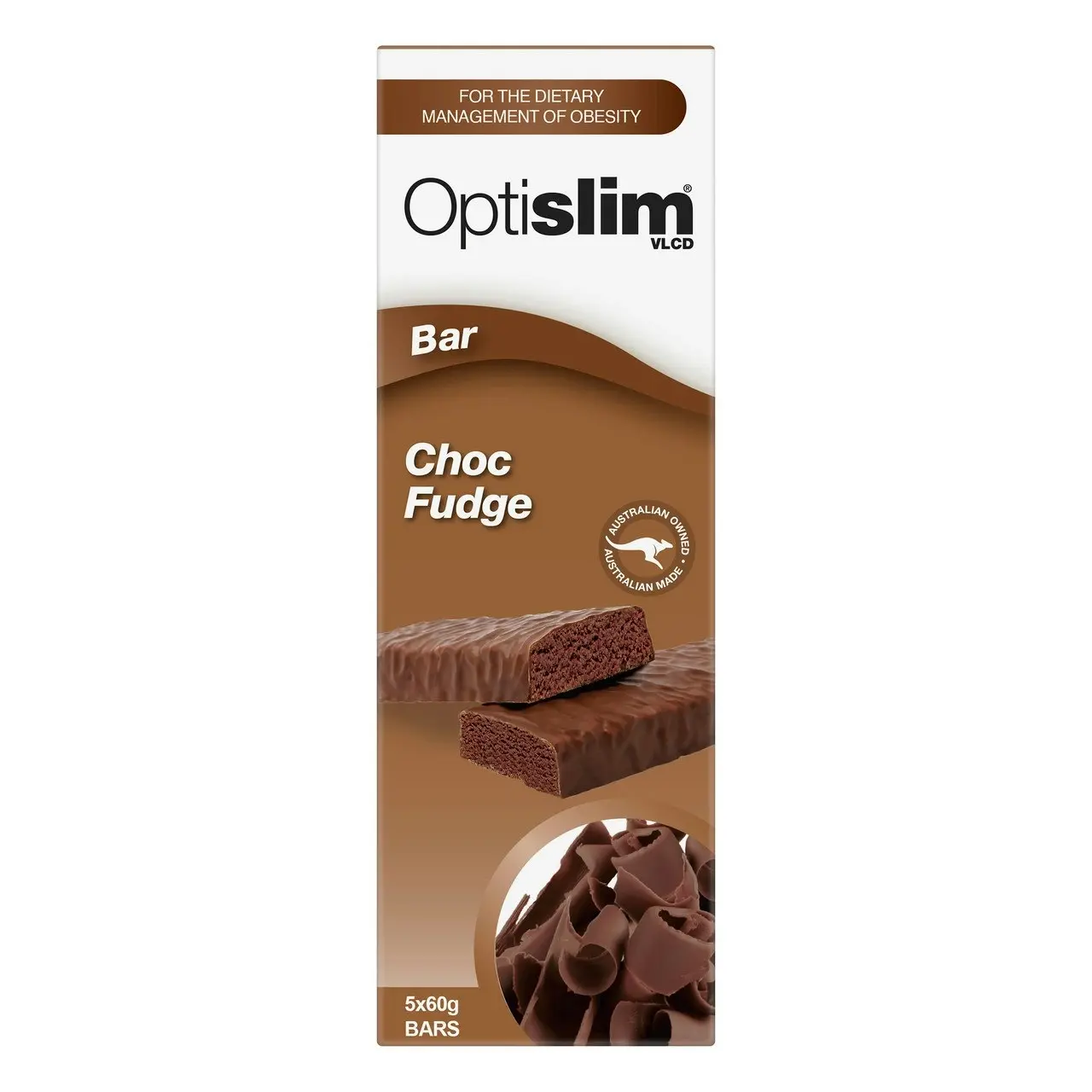 Optislim VLCD Choc Fudge Bar 5x60g