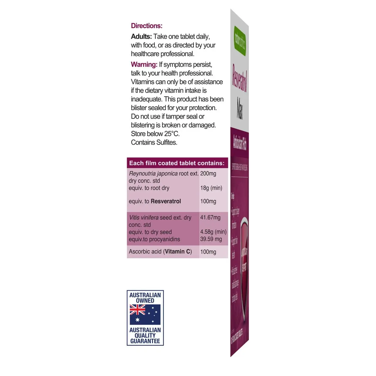 Naturopathica Resveratrol Max 30s