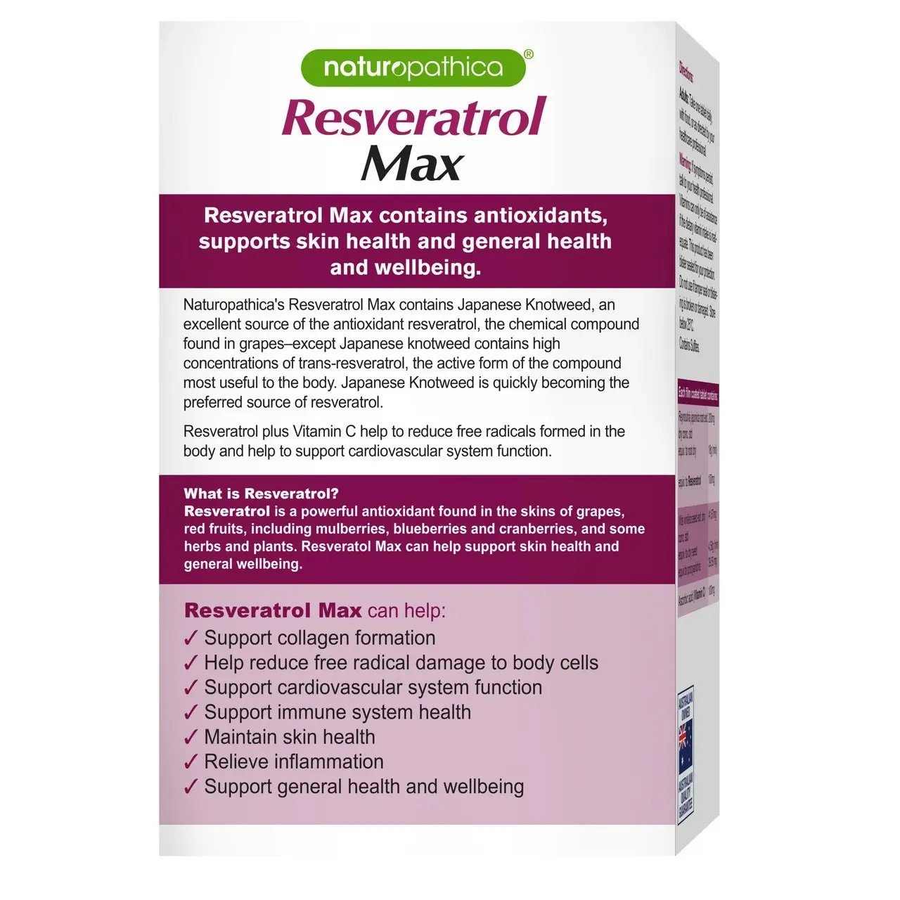 Naturopathica Resveratrol Max 30s