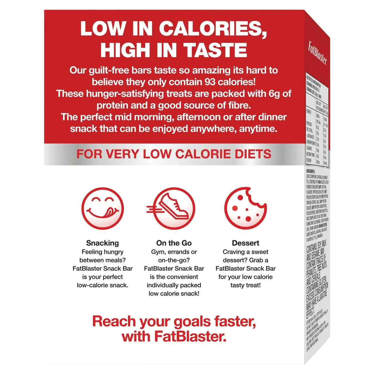 FatBlaster Snack Bar Chocolate Crunch 5x30g Pack