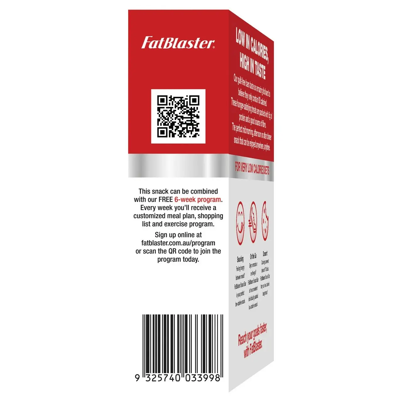 FatBlaster Snack Bar Chocolate Crunch 5x30g Pack