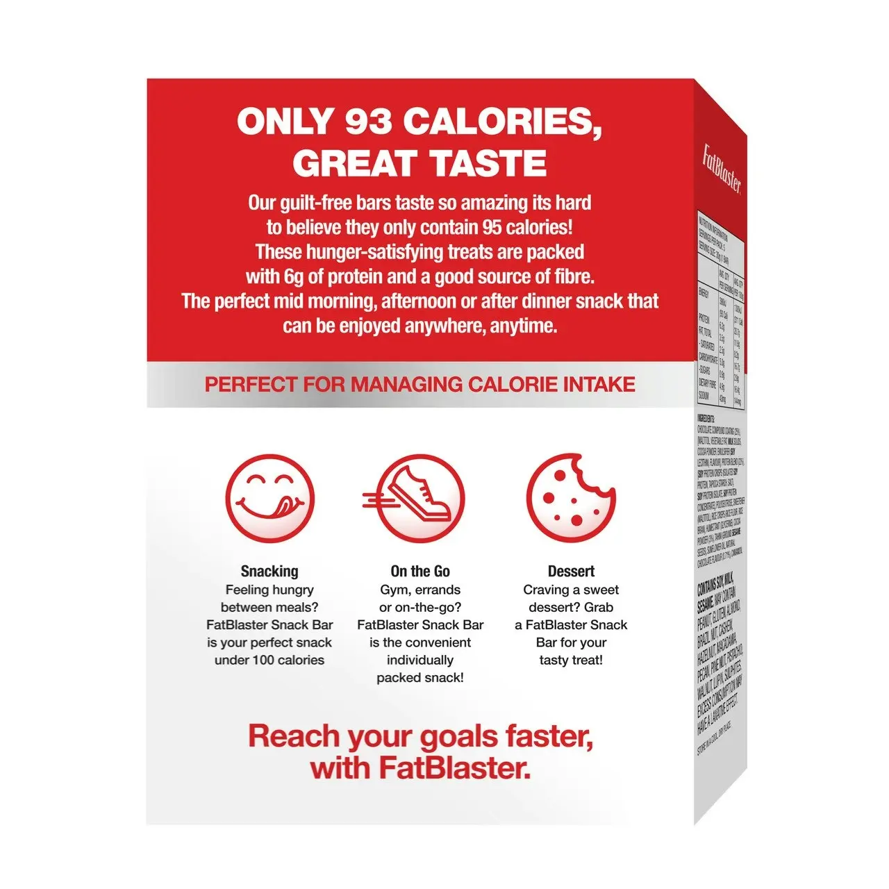 FatBlaster Snack Bar Chocolate Crunch 5x30g Pack