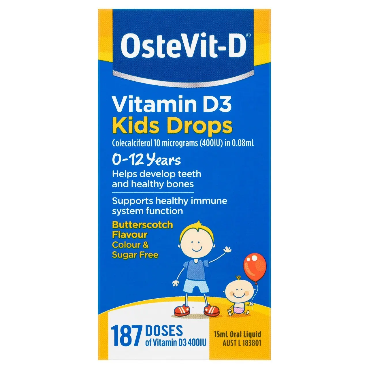 OsteVit-D Vitamin D3 Kids Drops 15ml