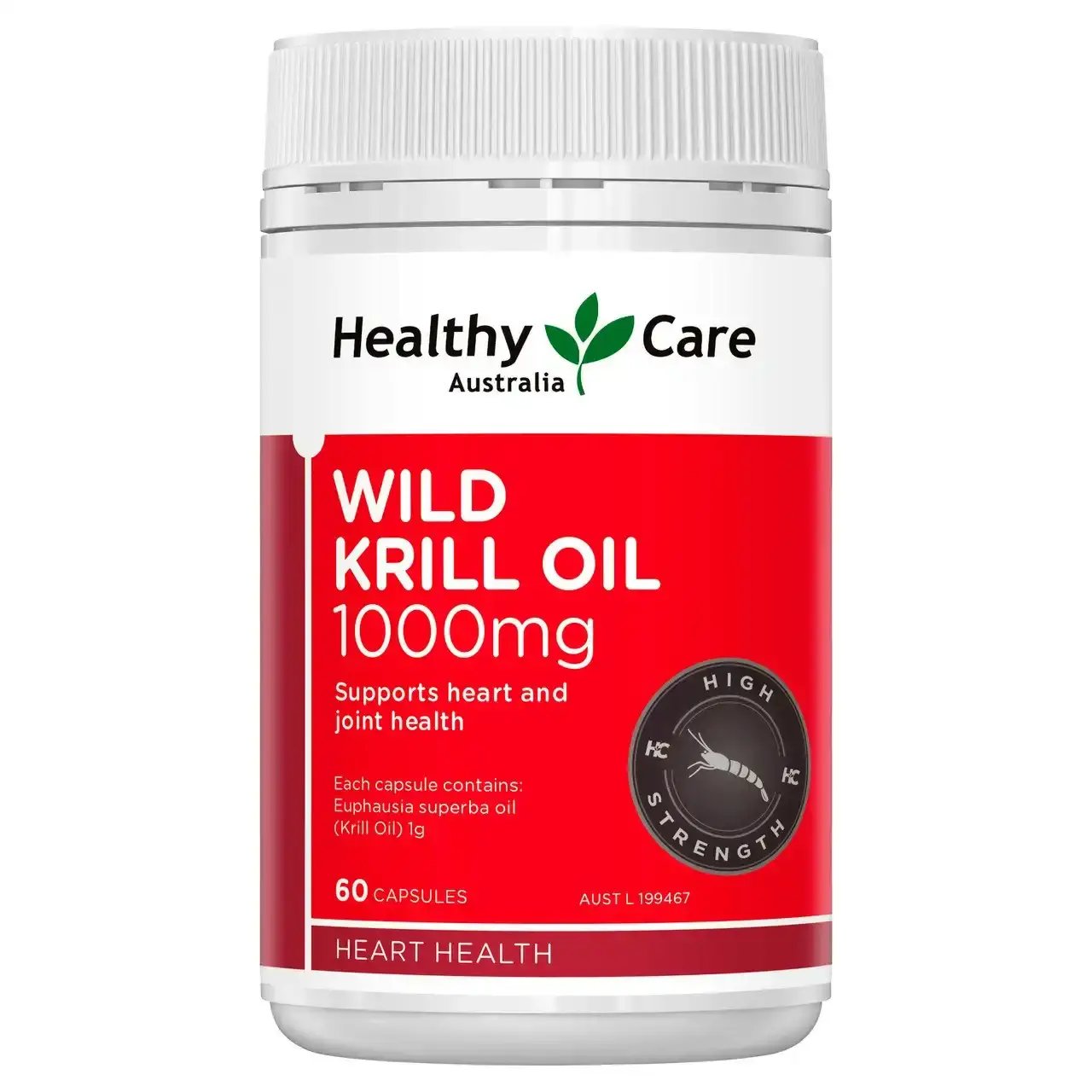 Healthy Care Wild Krill Oil 1000mg 60 Capsules