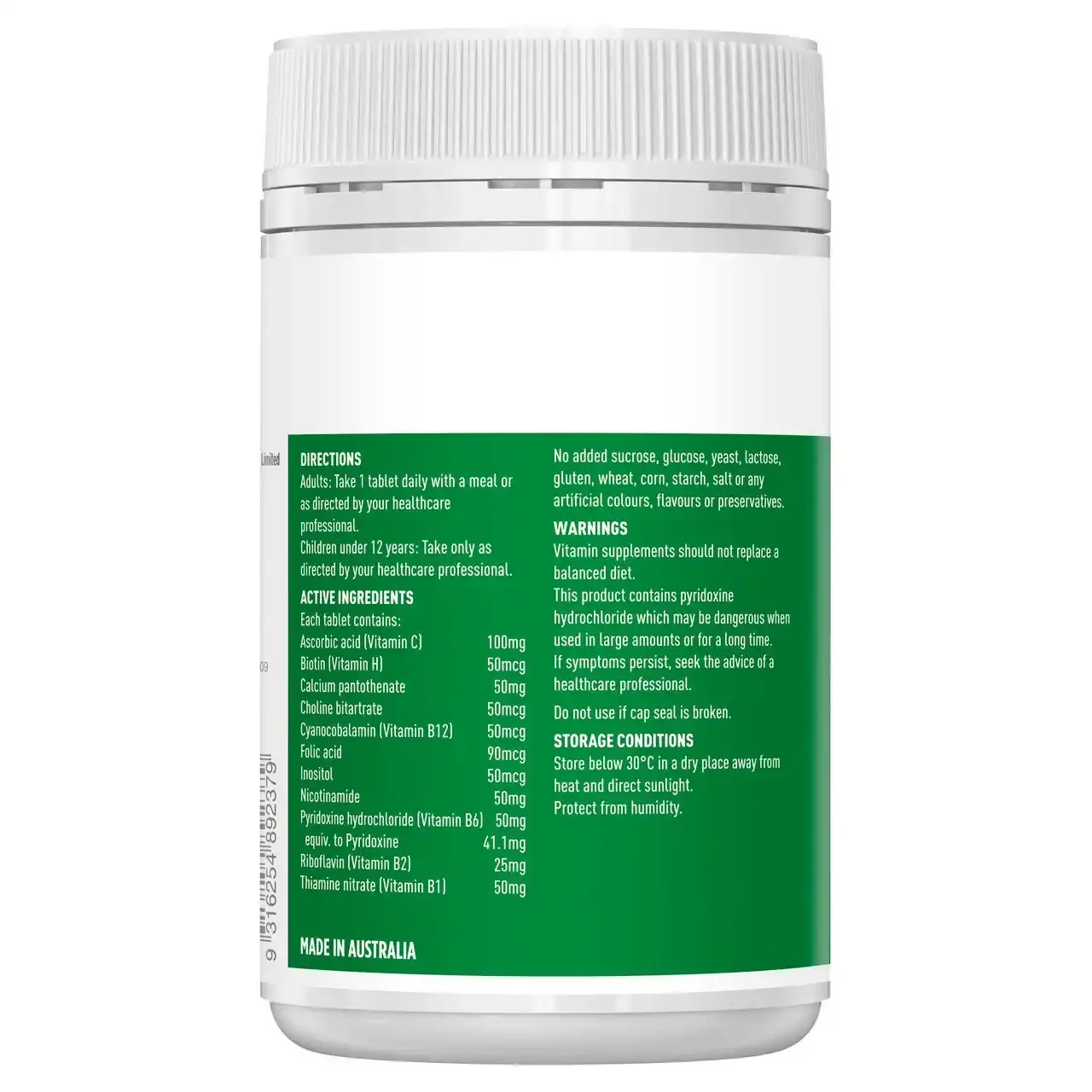 Healthy Care Mega B Energy Booster 200 Tablets