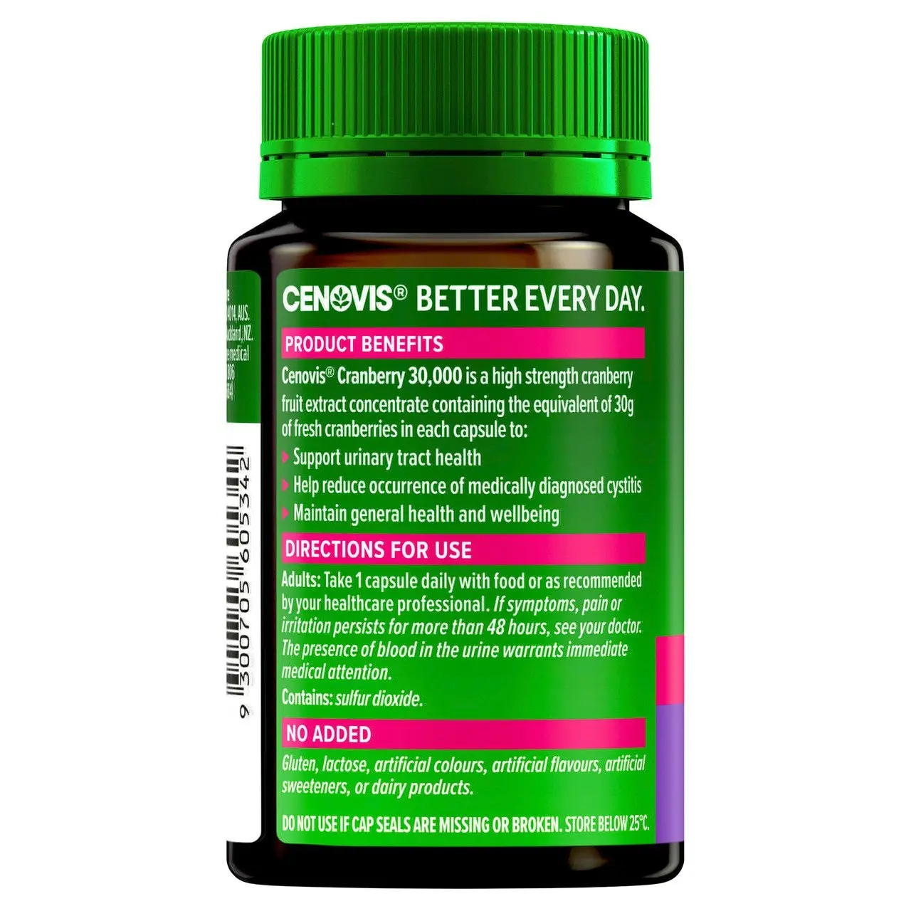 Cenovis Cranberry 30,000 30 Capsules