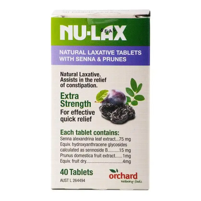 Nu-Lax Natural Laxative Senna & Prune Tablets