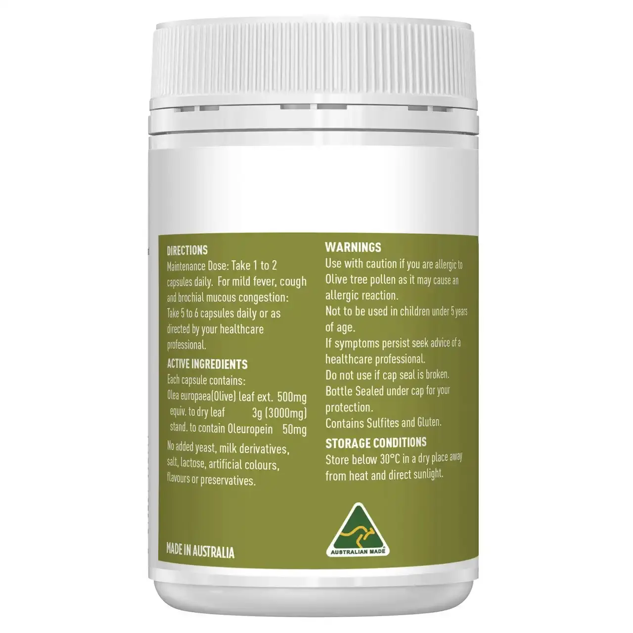 Healthy Care Olive Leaf 3000mg 100 Capsules