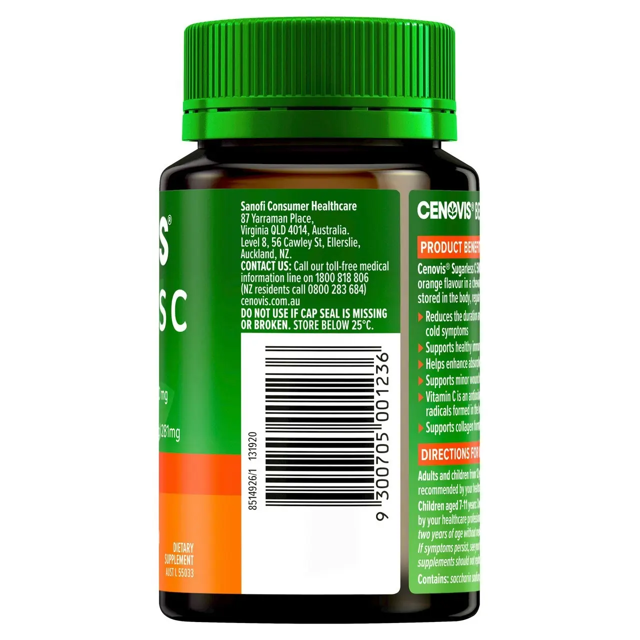 Cenovis Sugarless C 500mg