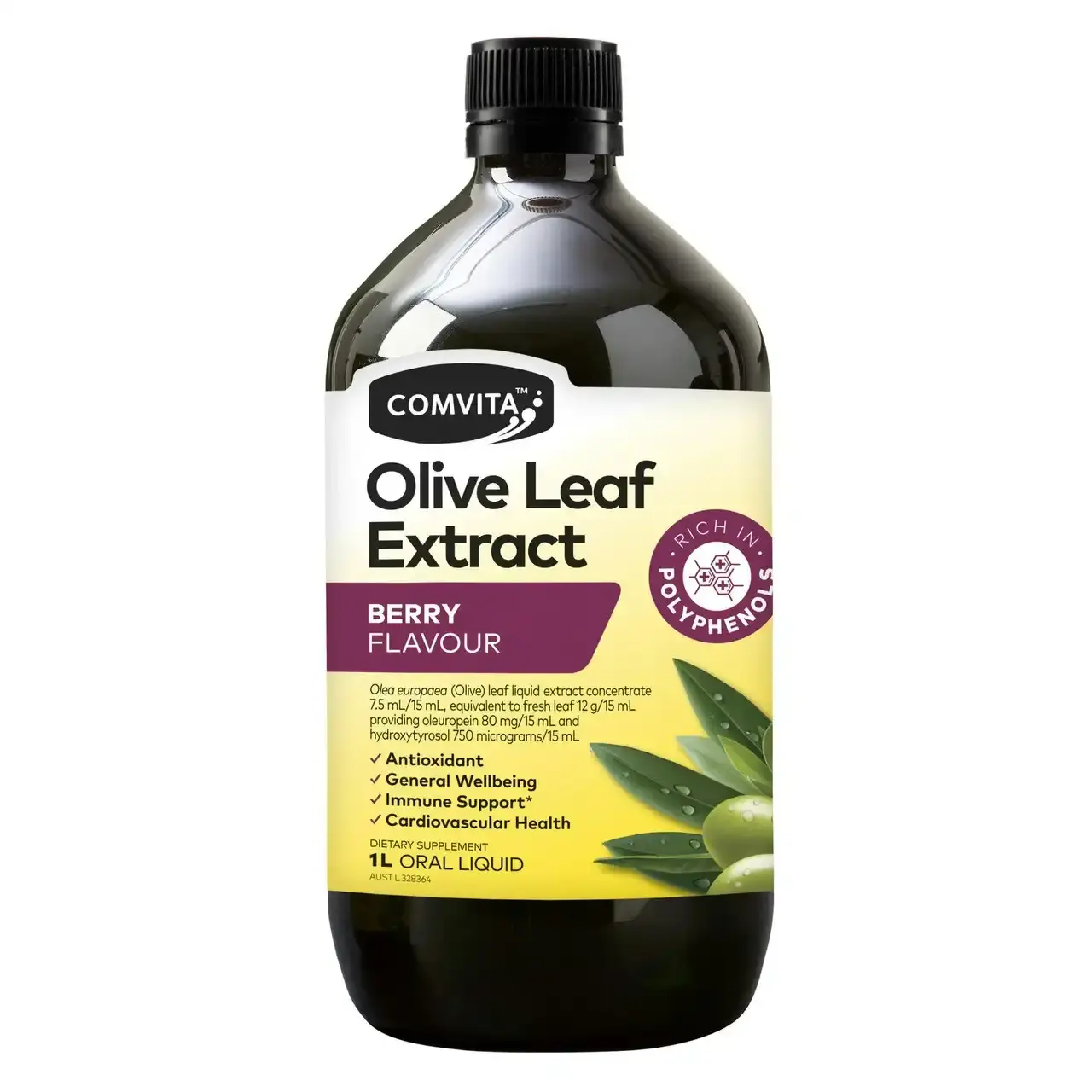 Comvita Olive Leaf Extract Mixed Berry Flavoured 1L