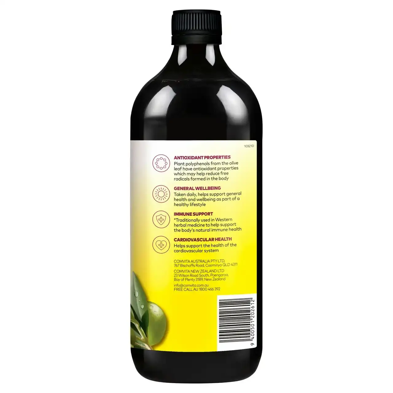 Comvita Olive Leaf Extract Mixed Berry Flavoured 1L