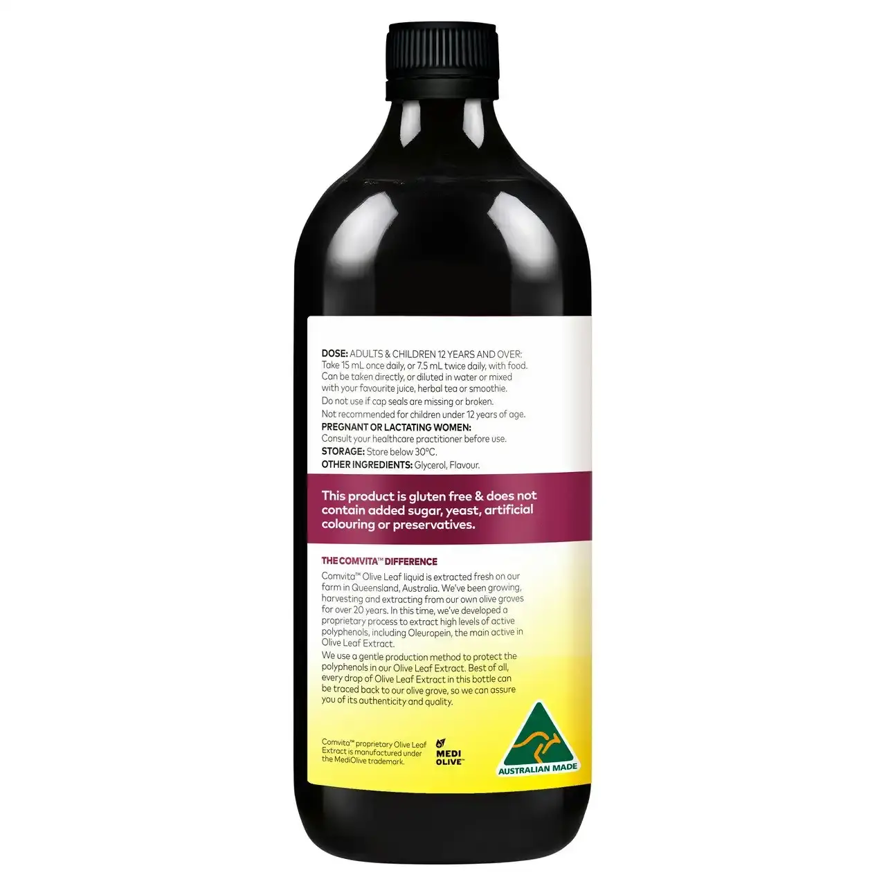 Comvita Olive Leaf Extract Mixed Berry Flavoured 1L