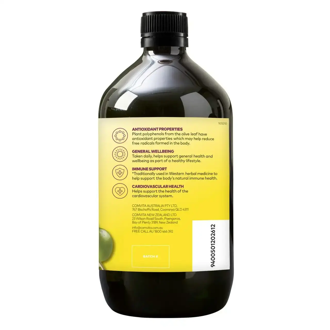 Comvita Olive Leaf Extract Mixed Berry Flavoured 1L