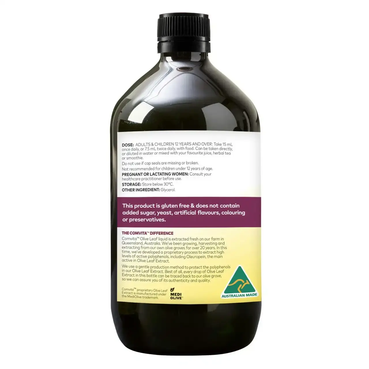 Comvita Olive Leaf Extract Mixed Berry Flavoured 1L