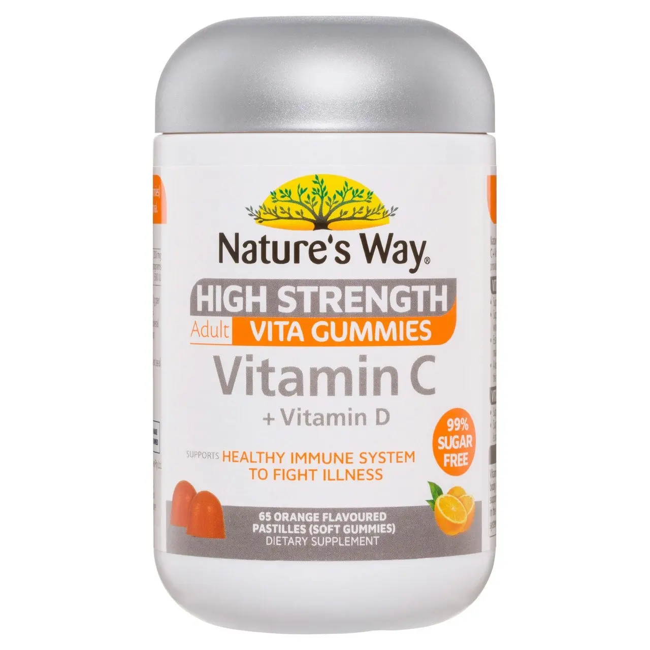 Nature's Way High Strength Adult Vita Gummies Vitamin C + Vitamin D 65