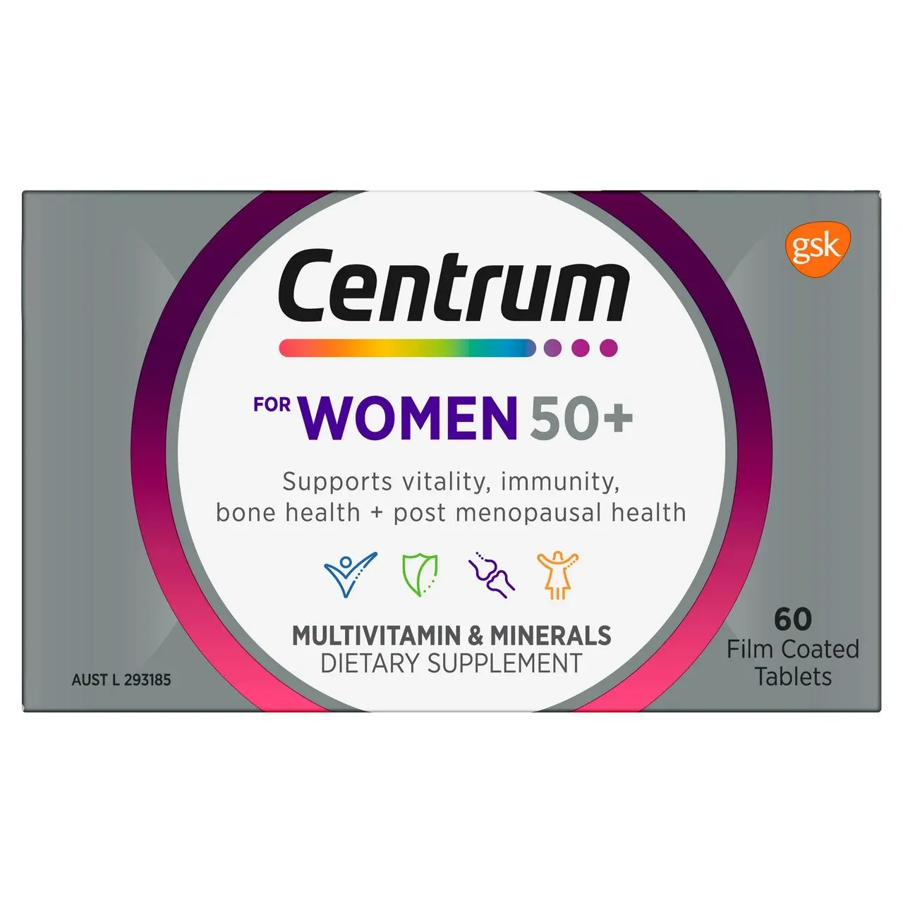 Centrum for Women 50+ 60 Tablets