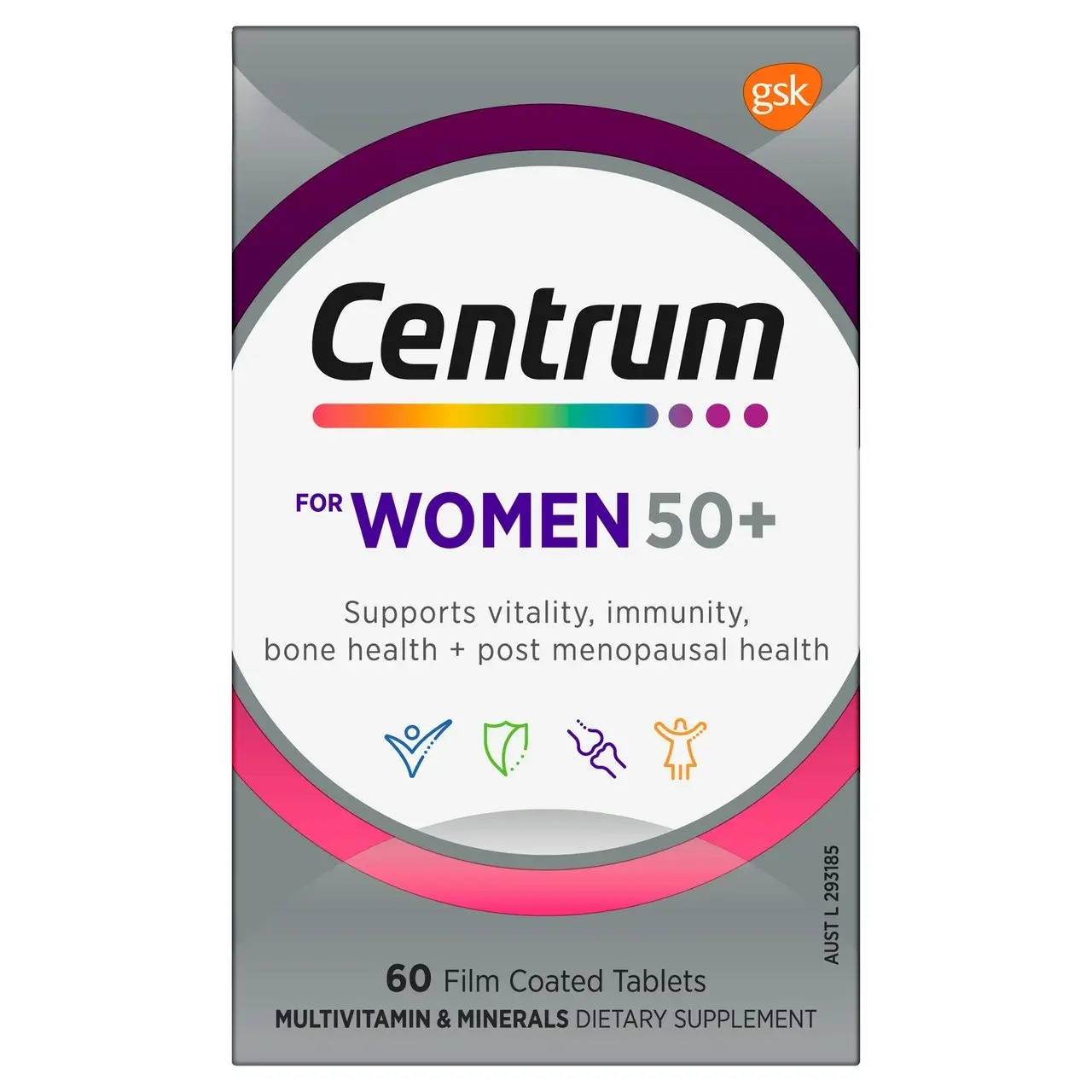 Centrum for Women 50+ 60 Tablets