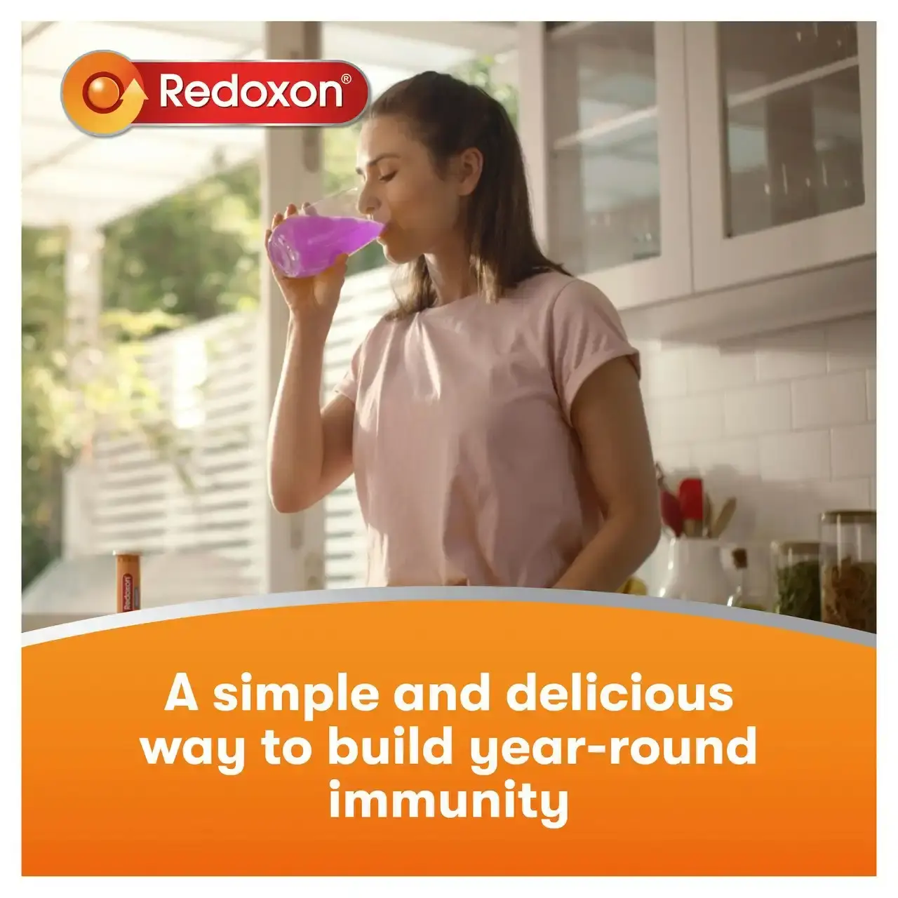 Redoxon Immunity Vitamin C, D and Zinc Blackcurrant Flavoured Effervescent Tablets 30 pack