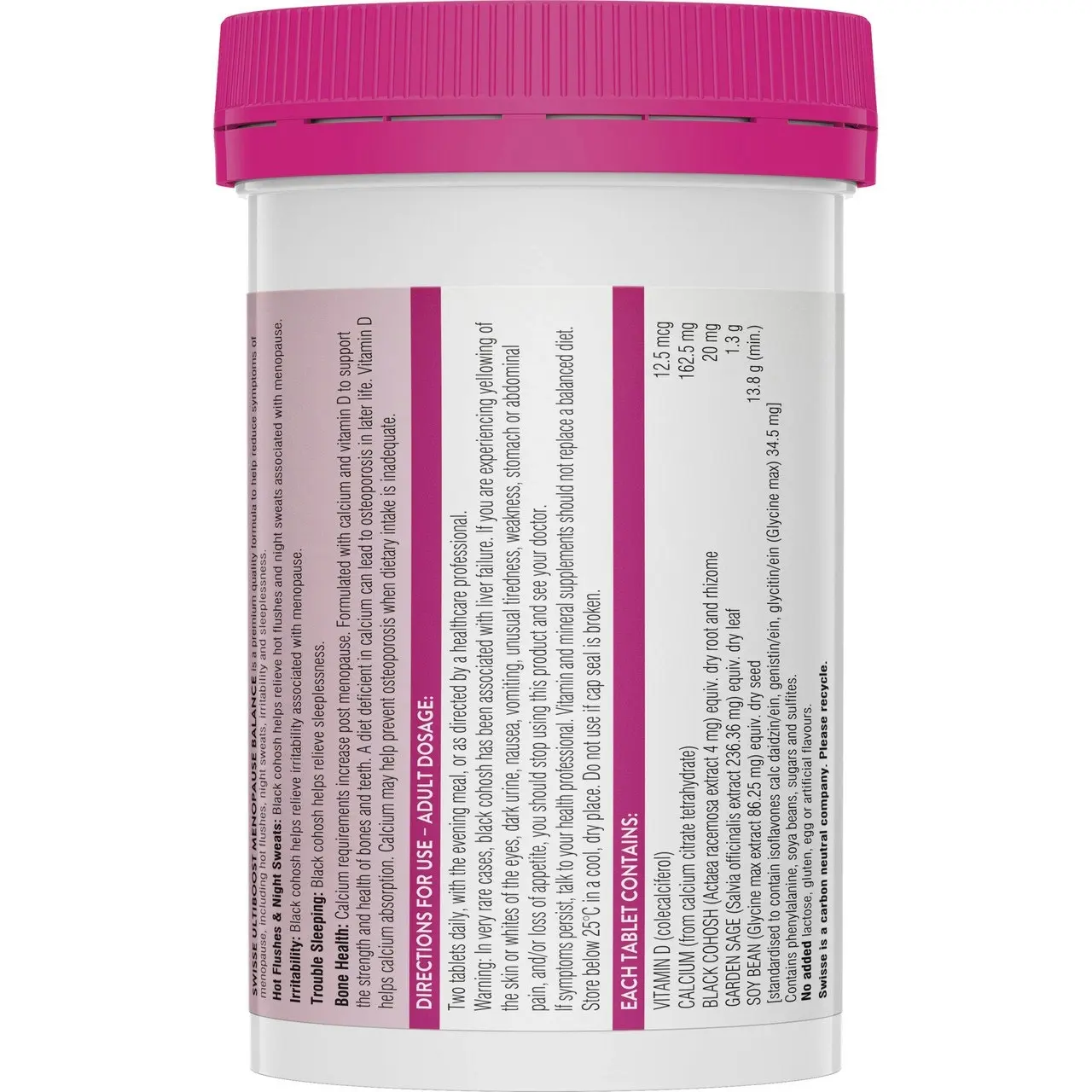 Swisse Ultiboost Menopause Balance 60 Tablets