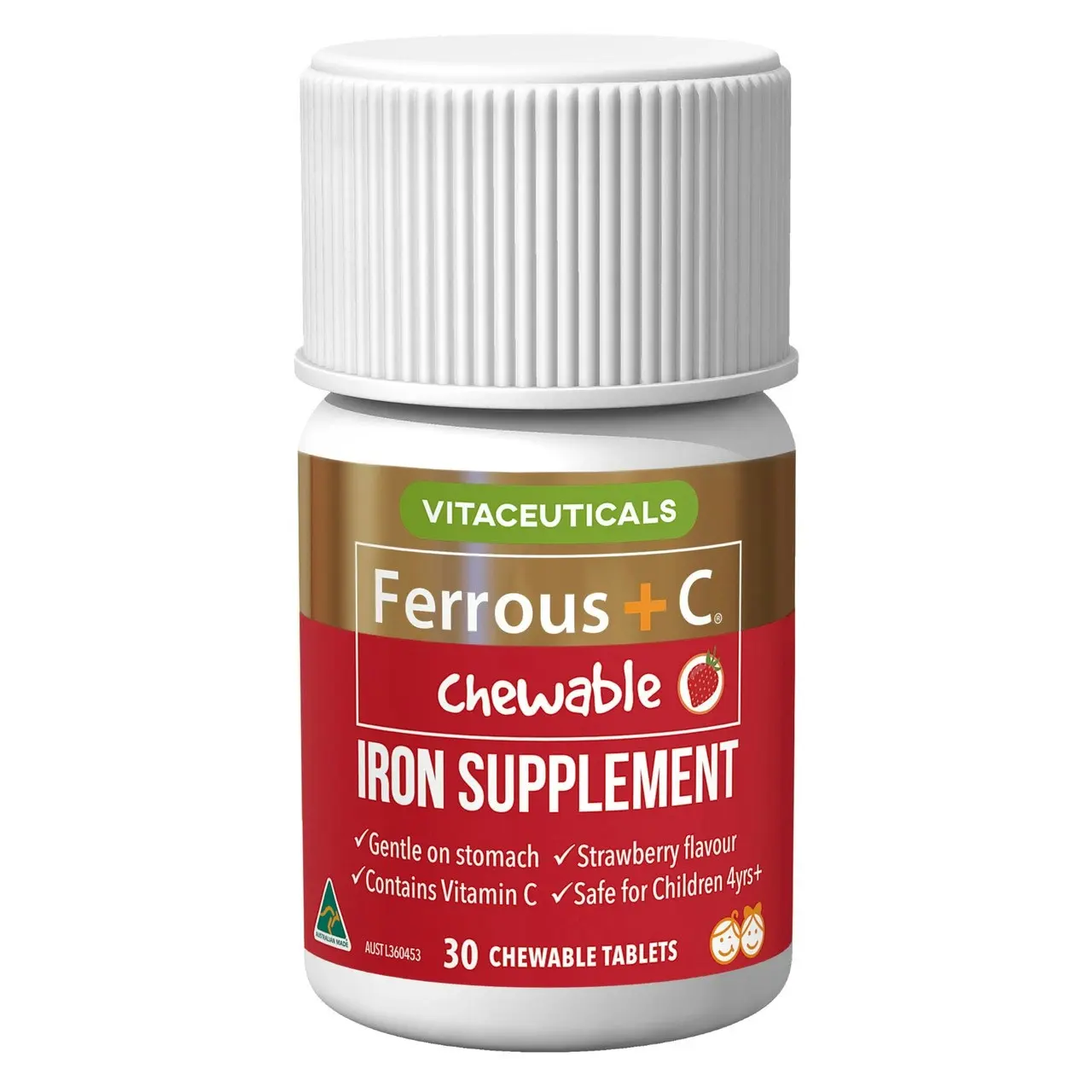 Ferrous+C, Chewable 30 Tablets