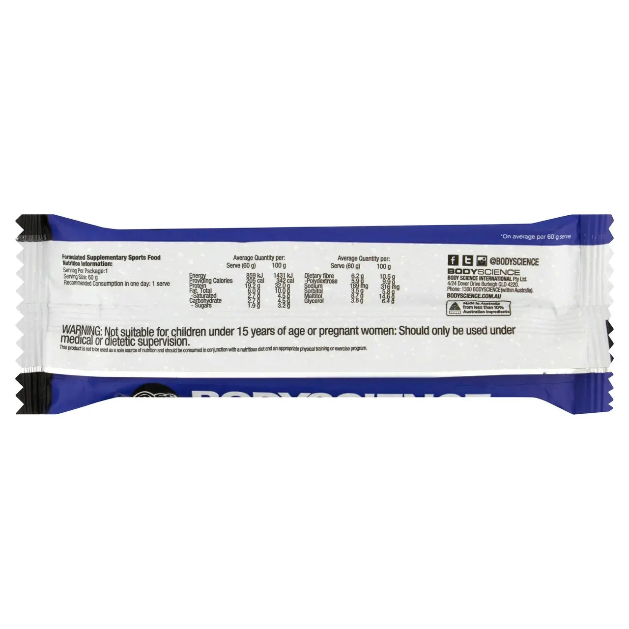 BSc Low Carb Cookies & Cream High Protein Bar 60g