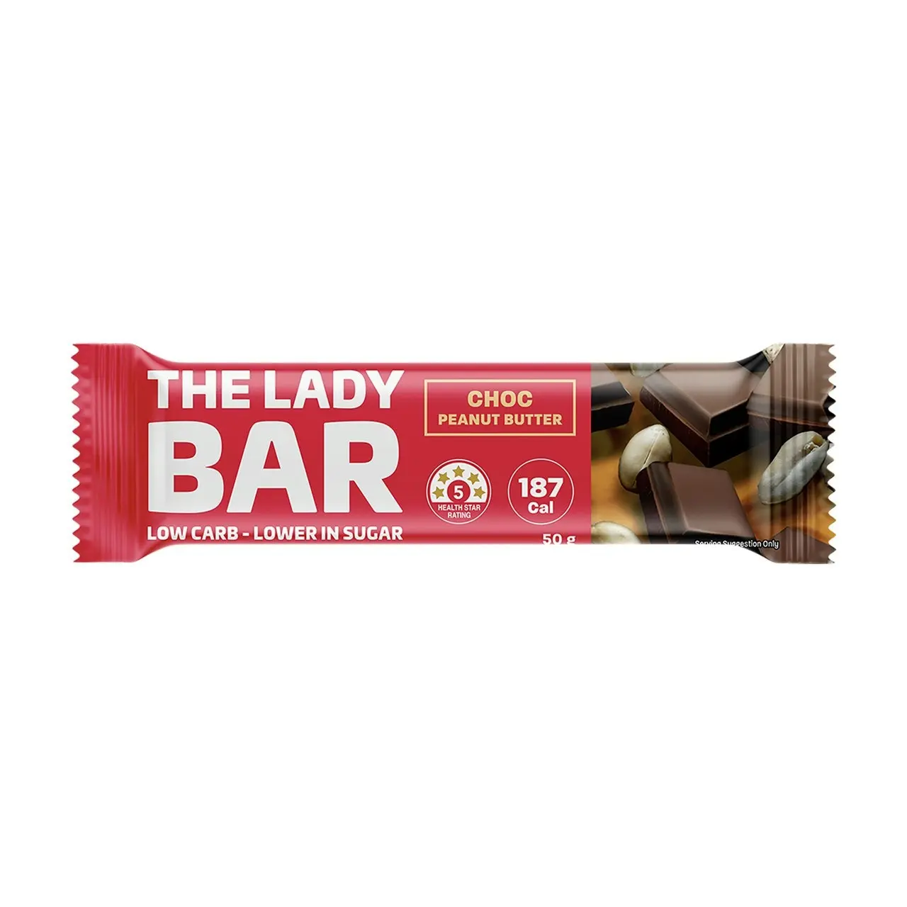 The Lady Bar Choc Peanut 50g