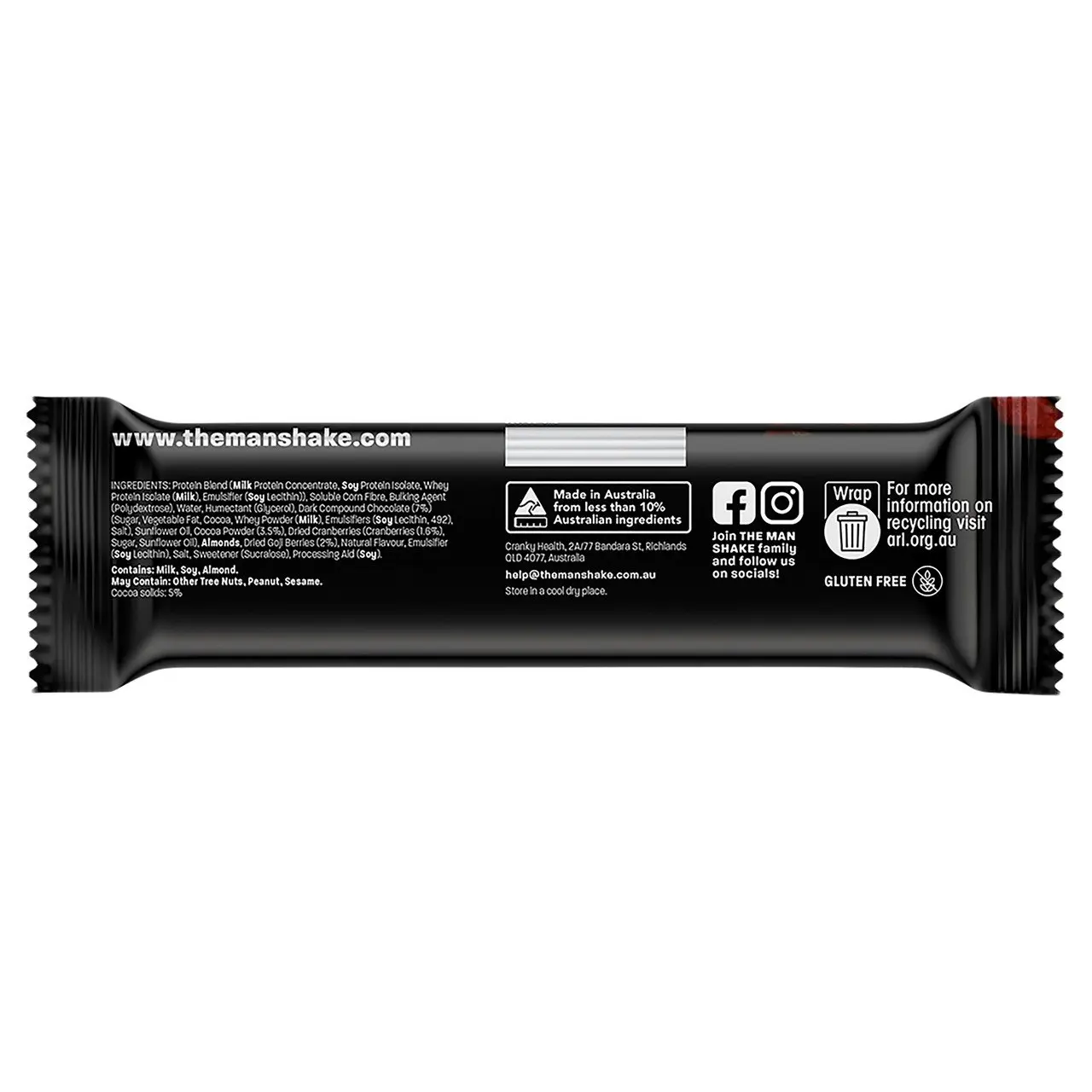 The Man Bar Choc Berry 50g