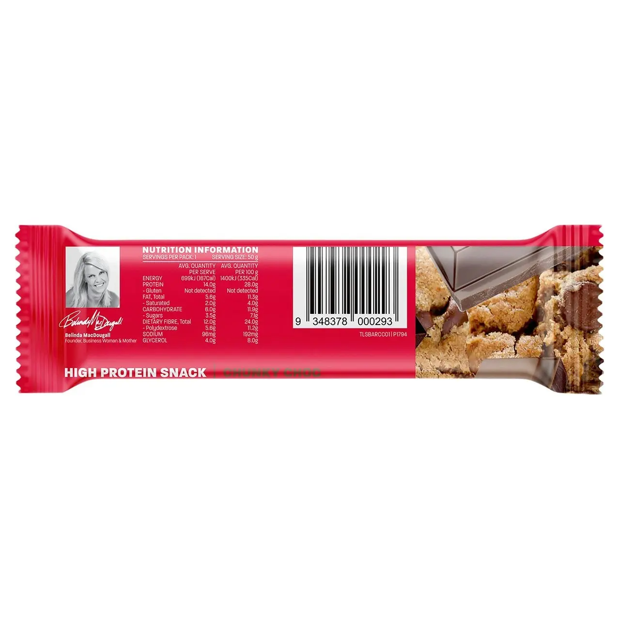 The Lady Bar Chunky Choc 50g