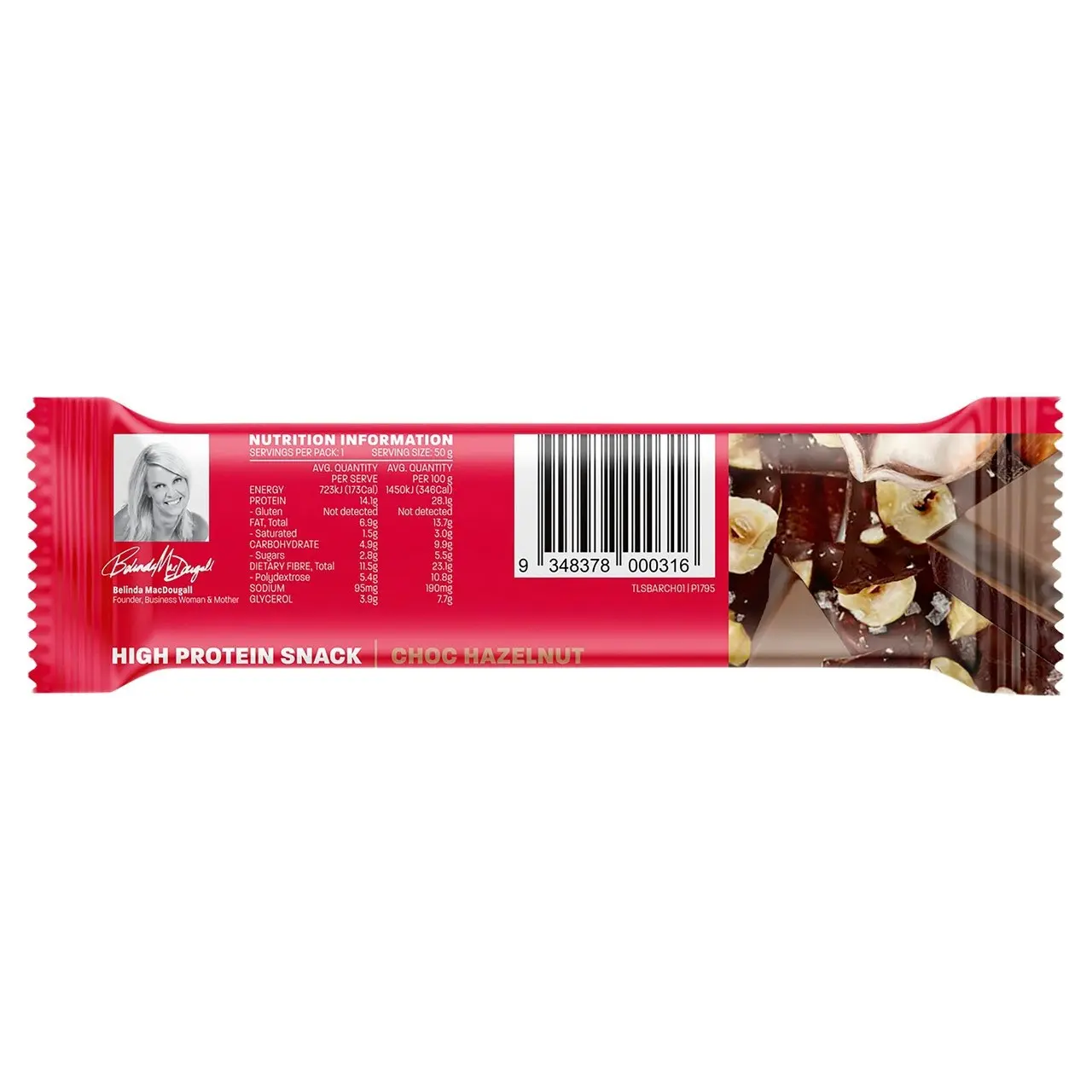 The Lady Bar Choc Hazelnut 50g