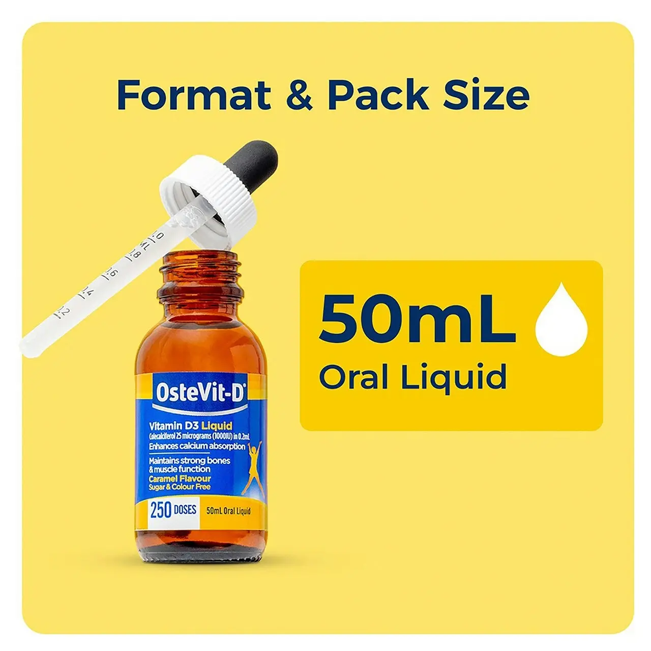 OsteVit-D Vitamin D3 Liquid 50mL