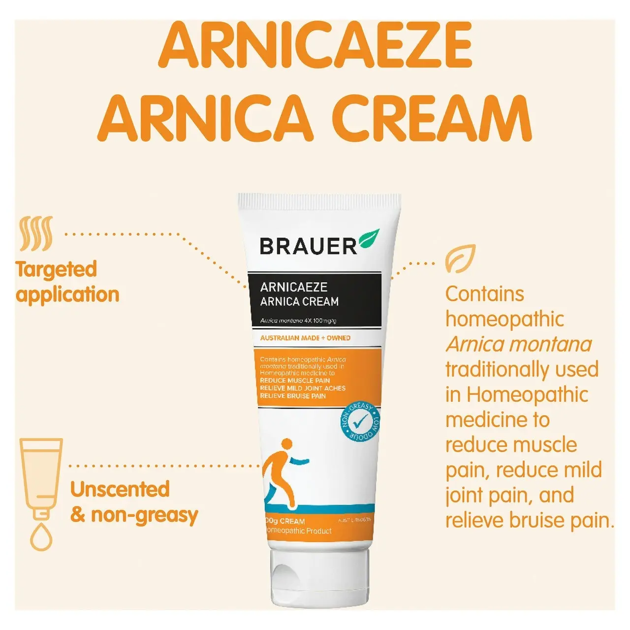 Brauer Arnicaeze Arnica Cream 100g