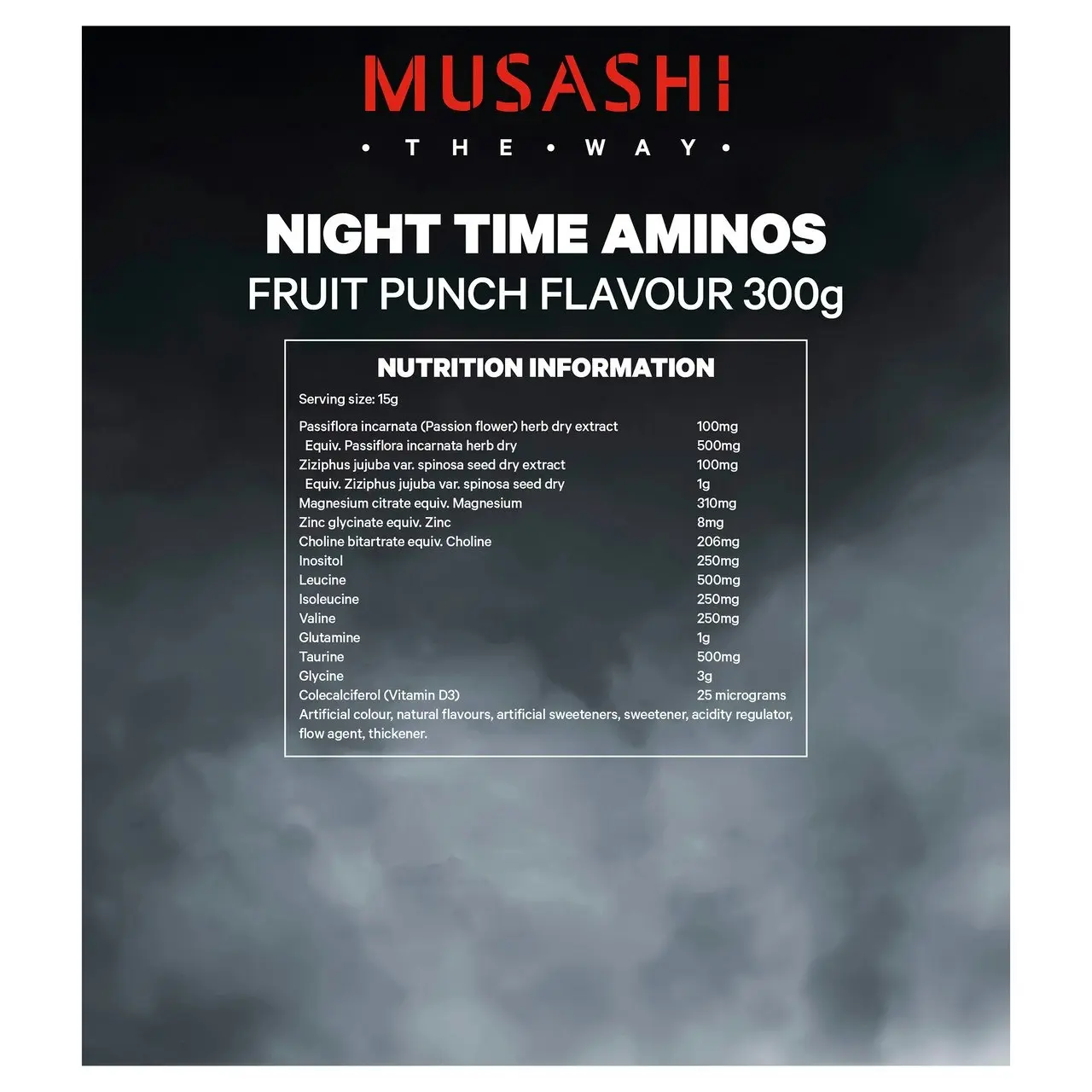 Musashi Night Time Aminos Fruit Punch 300g