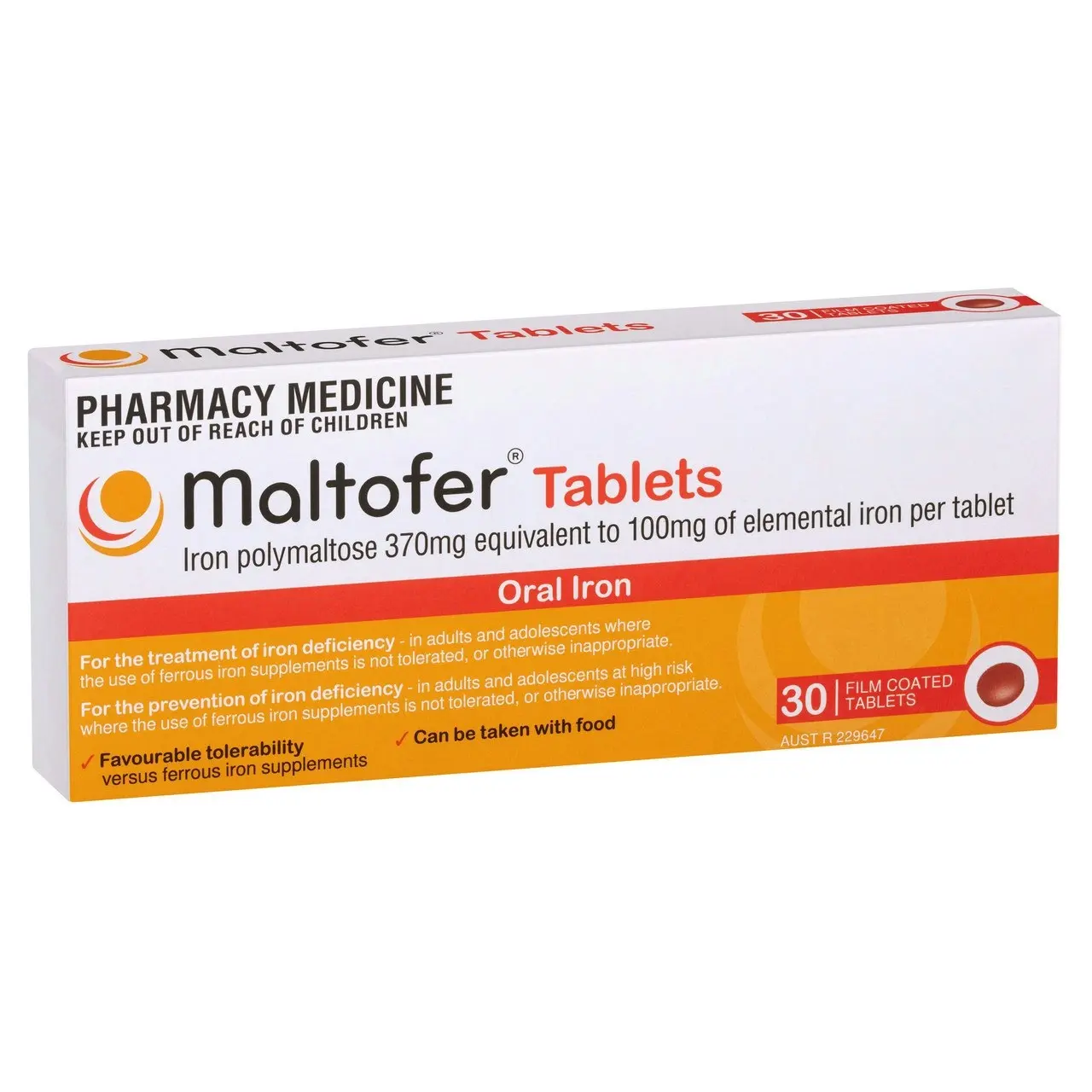 Maltofer Iron 100mg 30 Tablets