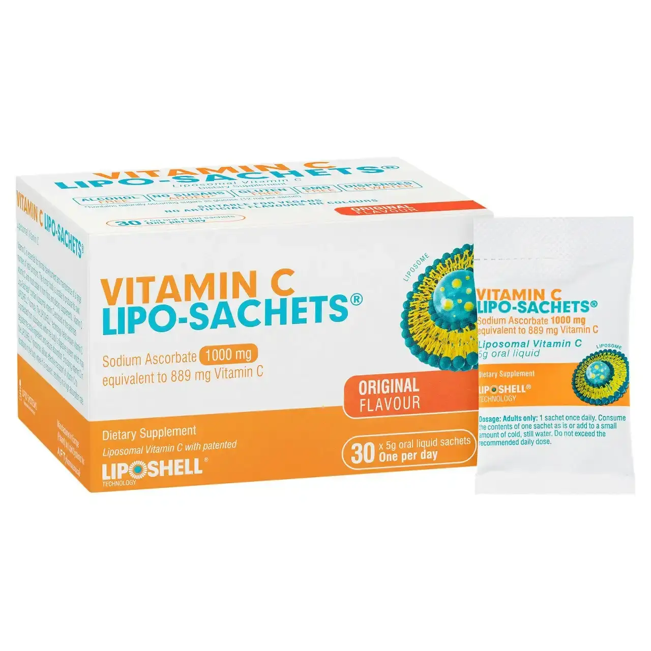 Vitamin C Lipo-Sachets(R) Original Flavour 30 Sachets x 5g