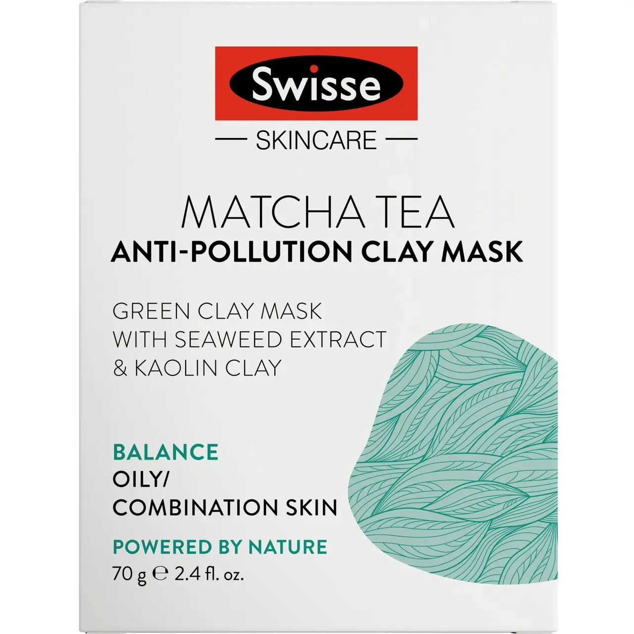 Swisse Skincare Matcha Tea Anti-Pollution Clay Mask 70g